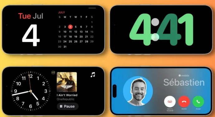 扬中苹果手机维修分享iOS17横屏充电待机显示有什么好处 