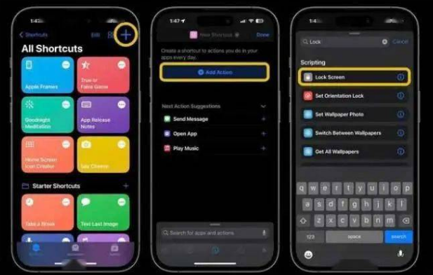 扬中苹果14锁屏维修店分享iPhone14升级iOS16.4后如何创建锁屏快捷方式 