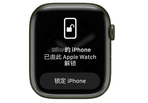 扬中苹果手机维修分享用 AppleWatch 解锁配备面容 ID 的 iPhone方法 